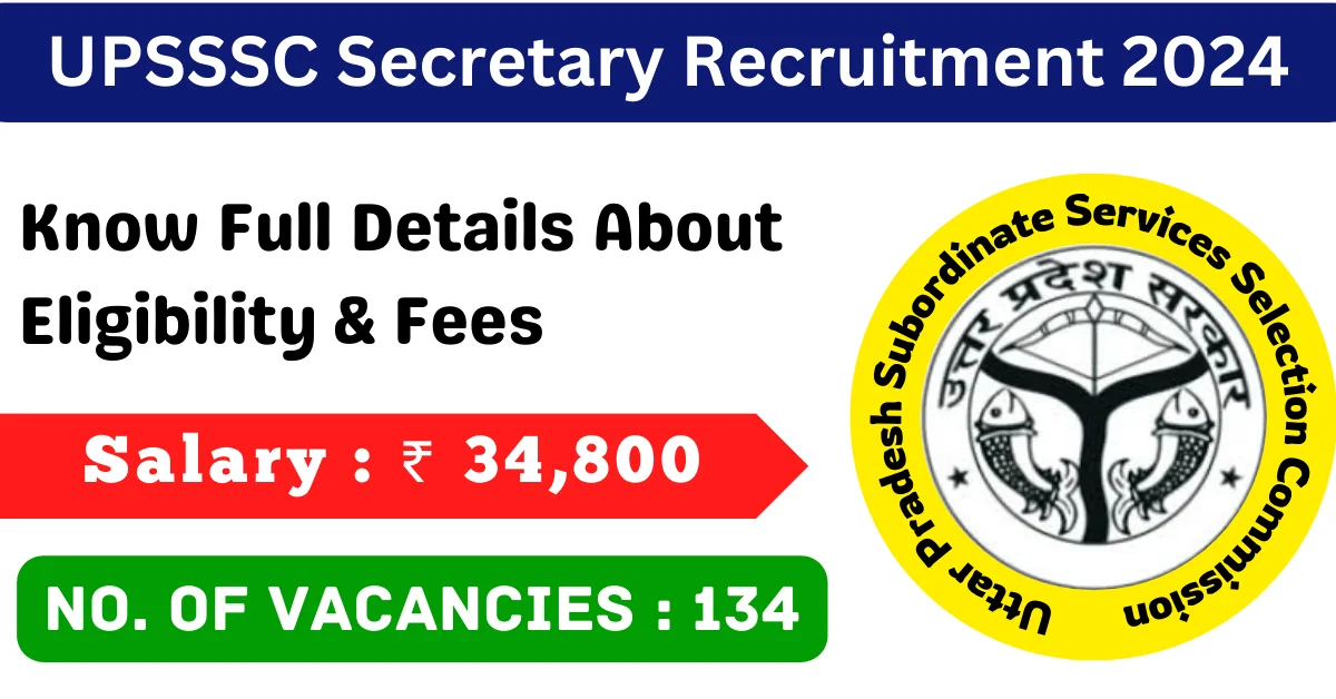 UPSSSC Secretary Recruitment