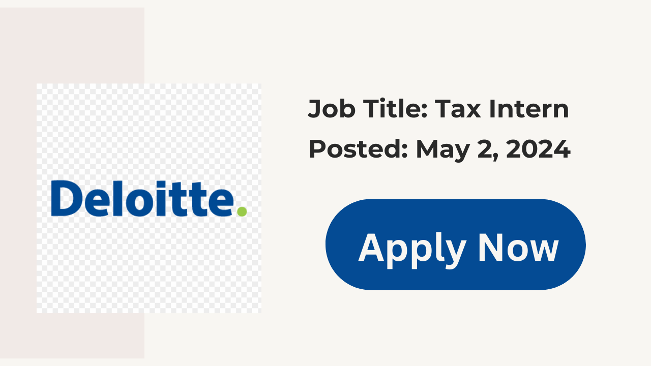 Tax Intern Deloitte