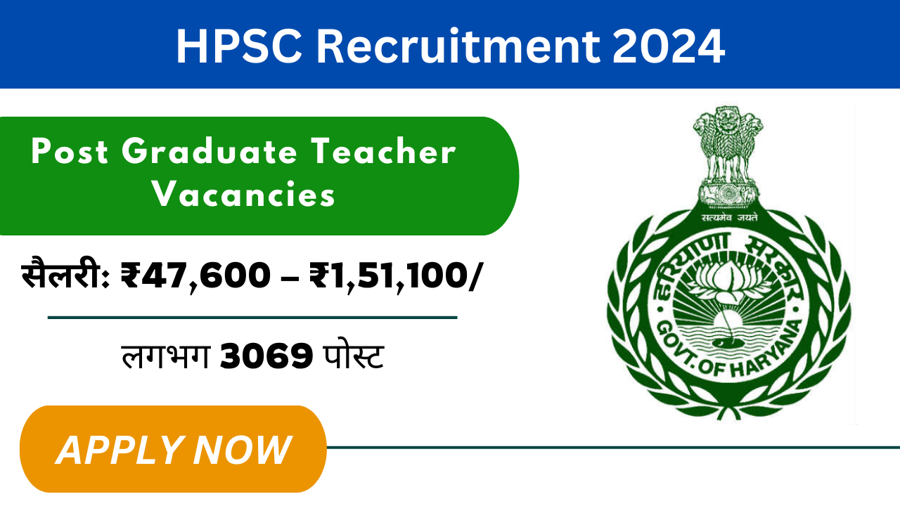 HPSC PGT Recruitment 2024