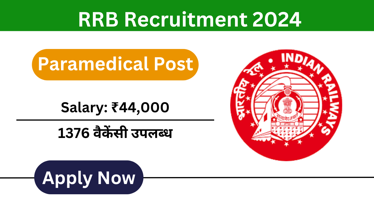 RRB Paramedical Recruitment