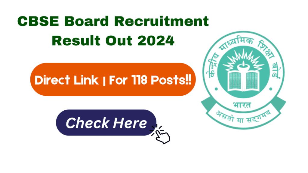 CBSE Board Recruitment