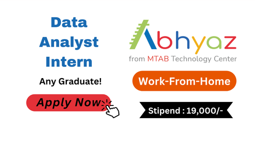 Data Analyst Intern hiring in Abhyaz