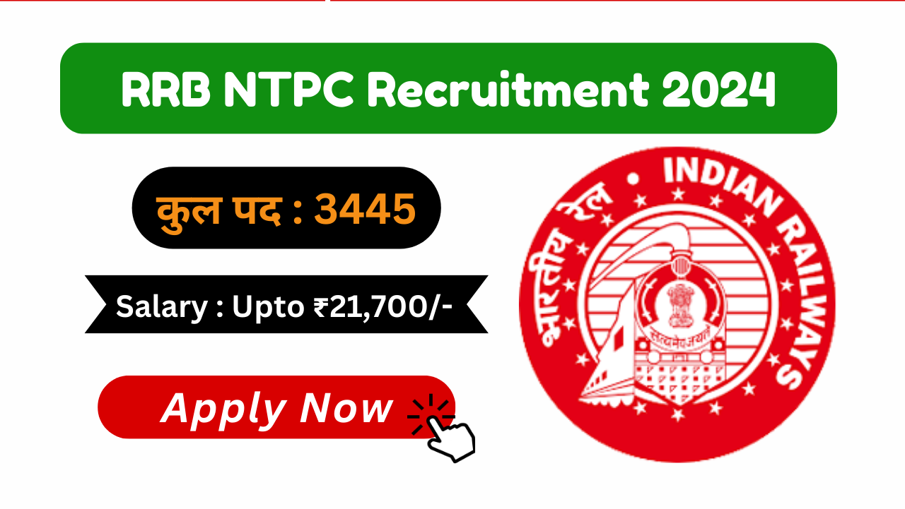 RRB NTPC 10+2 Level Recruitment 2024