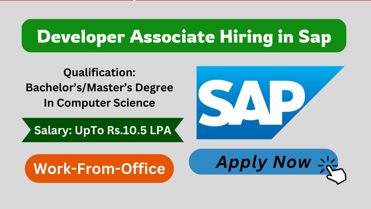 Developer Associate Hiring in Sap