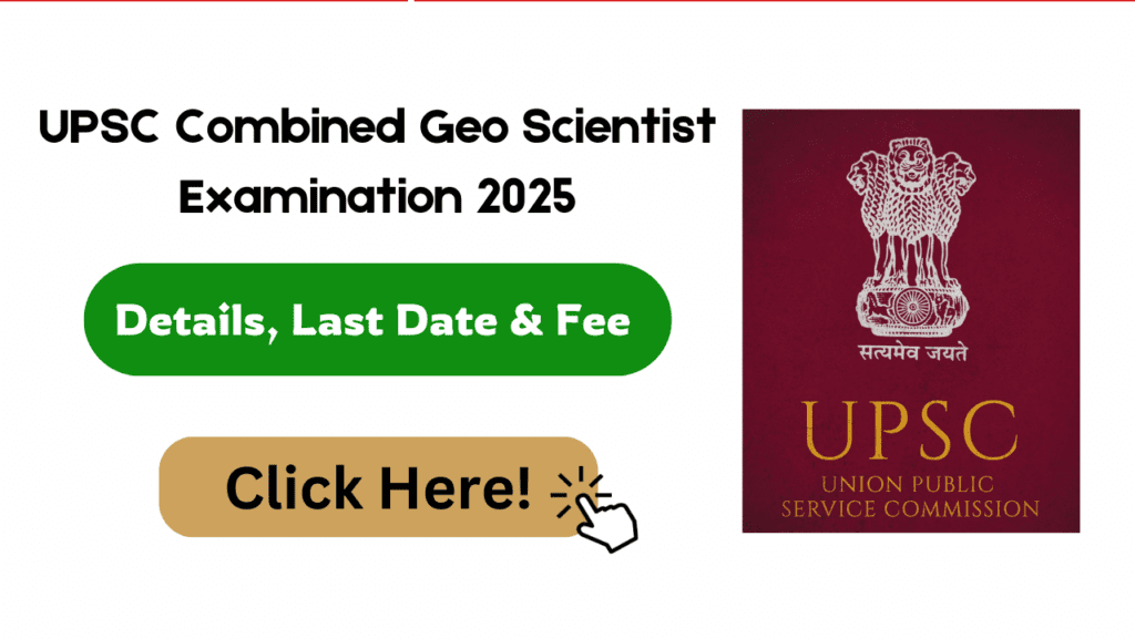 UPSC Combined Geo Scientist