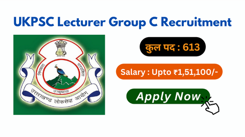 UKPSC Lecturer Group C Recruitment 2024