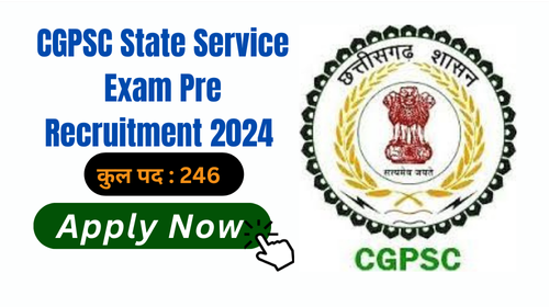 CGPSC State Service Exam Pre Recruitment 2024