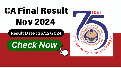 CA Final Result Nov 2024